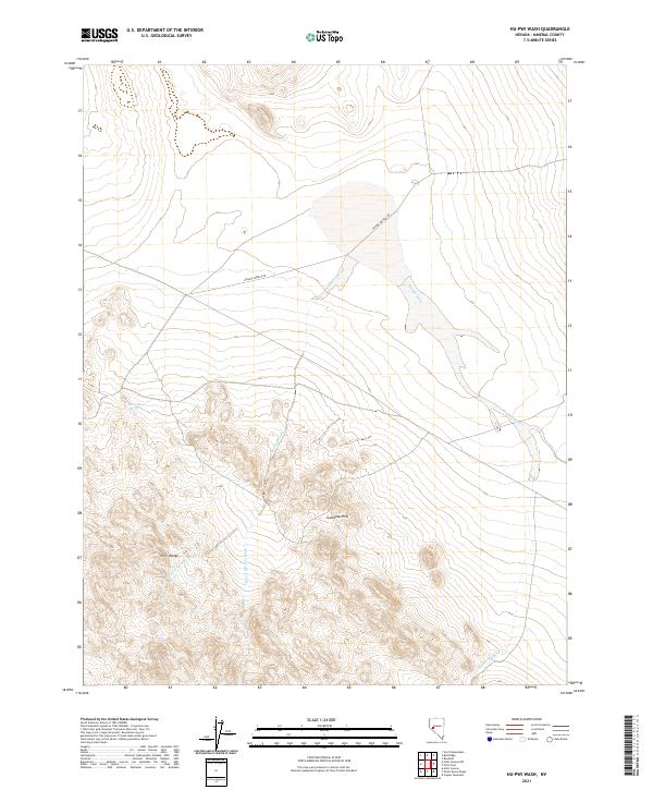 Hu-Pwi Wash, NV — USGS 7.5-minute topo (2021)