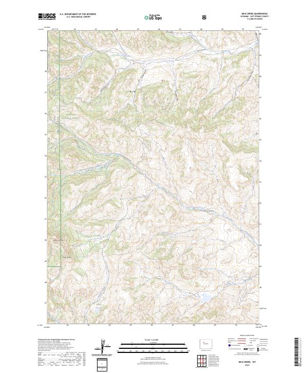 Milk Creek, WY — USGS 7.5-minute topo (2023)