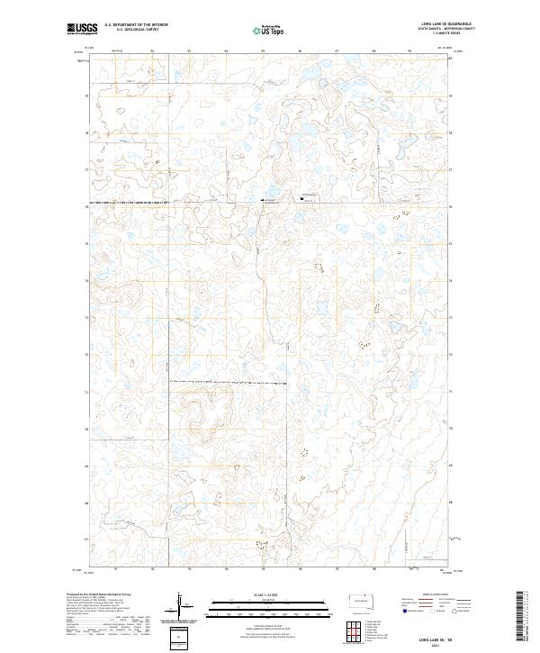 Long Lake SE, SD — USGS 7.5-minute topo (2021)