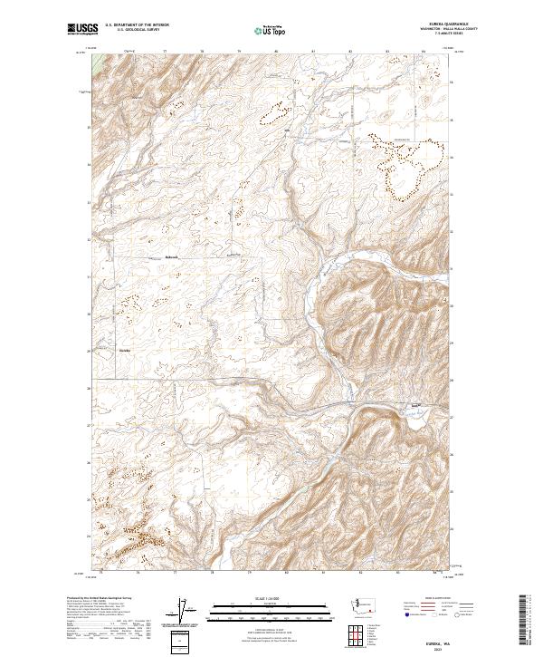 Eureka, WA — USGS 7.5-minute topo (2023)