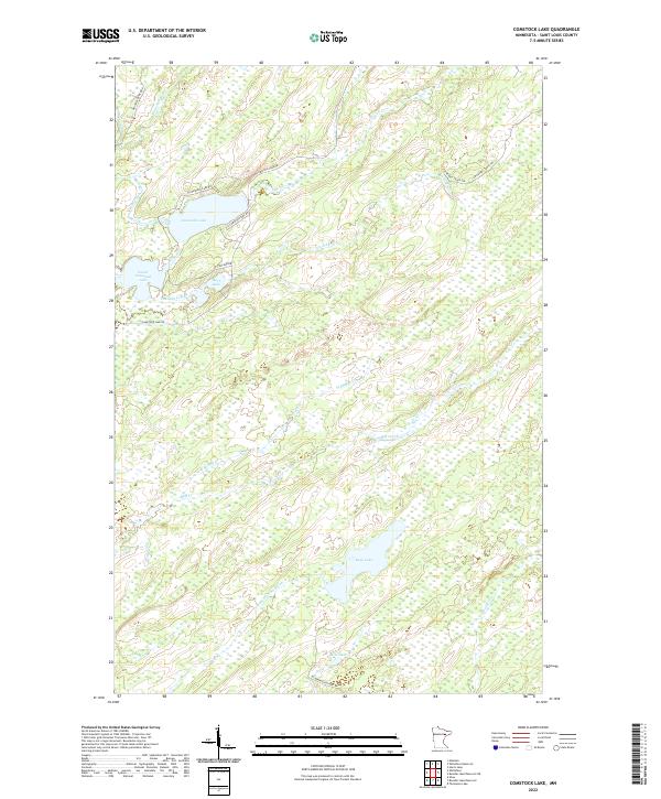 Comstock Lake, MN — USGS 7.5-minute topo (2022)