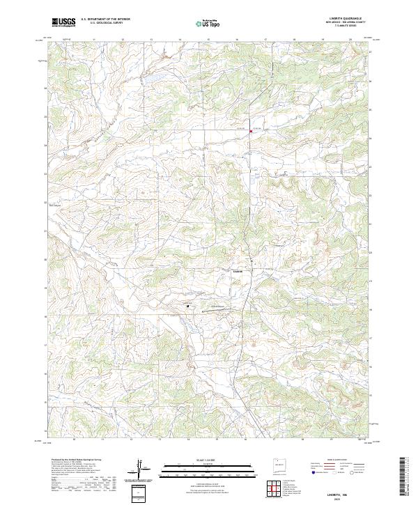 Lindrith, NM — USGS 7.5-minute topo (2023)