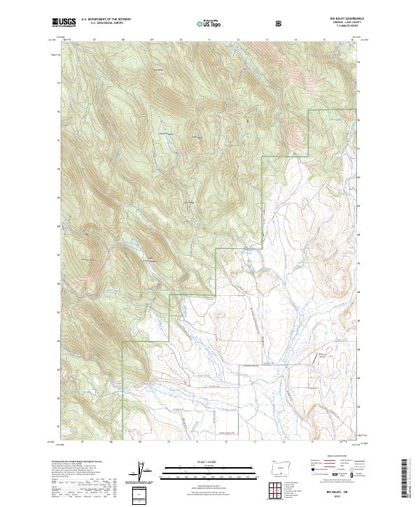 Big Baldy, OR — USGS 7.5-minute topo (2023)