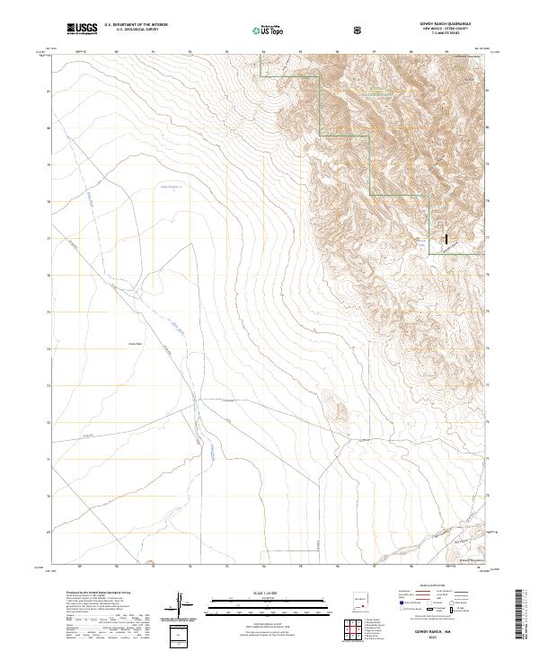 Gowdy Ranch, NM — USGS 7.5-minute topo (2023)
