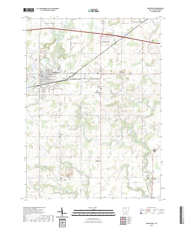 Montpelier, OH — USGS 7.5-minute topo (2023)