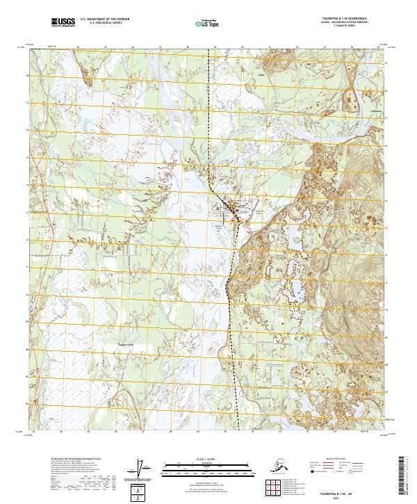 Talkeetna B-1 SE, AK — USGS 7.5-minute topo (2023)