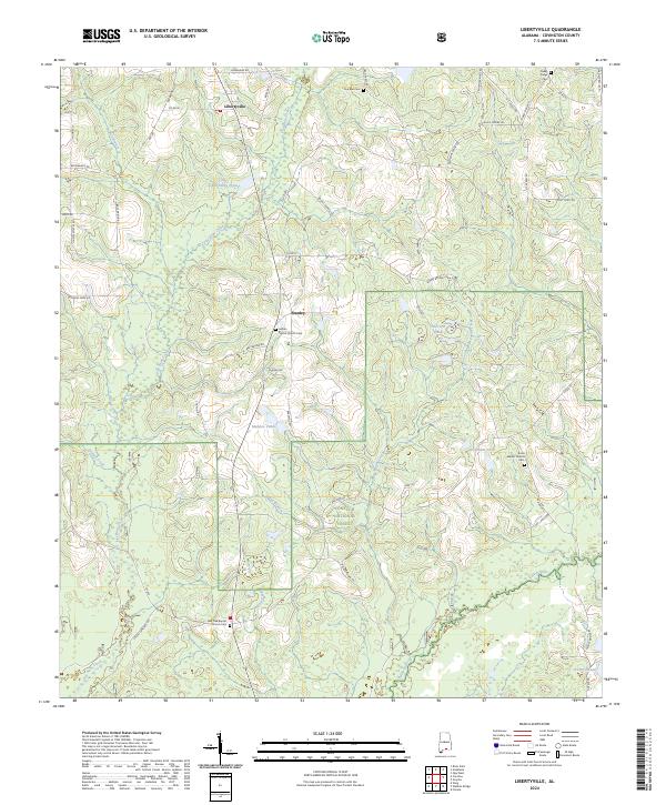 Libertyville, AL — USGS 7.5-minute topo (2024)