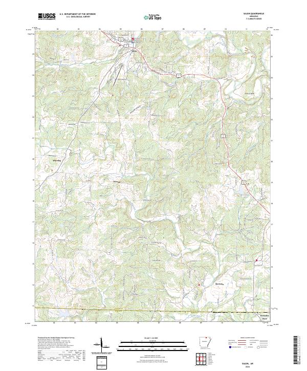 Salem, AR — USGS 7.5-minute topo (2024)