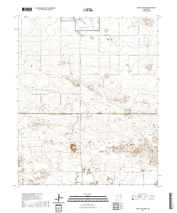 Oasis State Park, NM — USGS 7.5-minute topo (2023)