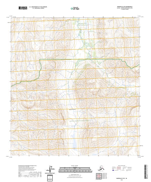 Nabesna B-5 SW, AK — USGS 7.5-minute topo (2023)