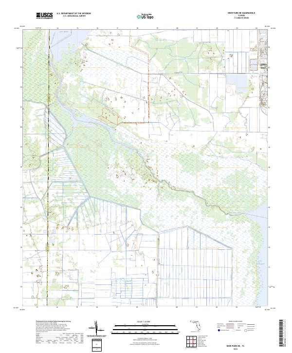 Deer Park NE, FL — USGS 7.5-minute topo (2024)