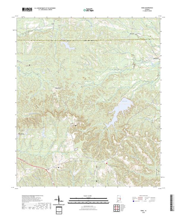 Roba, AL — USGS 7.5-minute topo (2024)