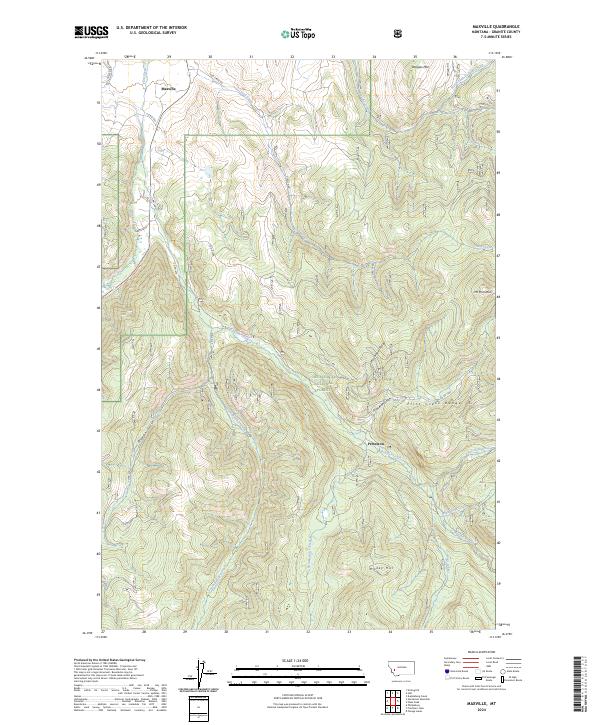 Maxville, MT — USGS 7.5-minute topo (2024)
