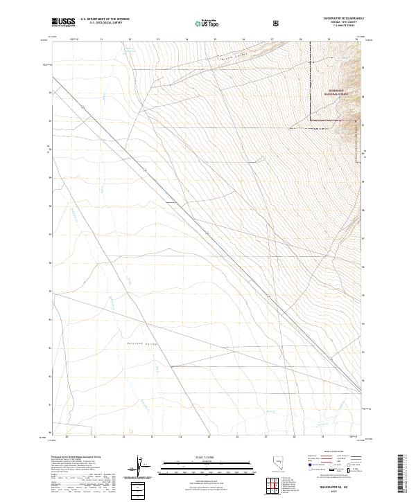 Duckwater SE, NV — USGS 7.5-minute topo (2021)