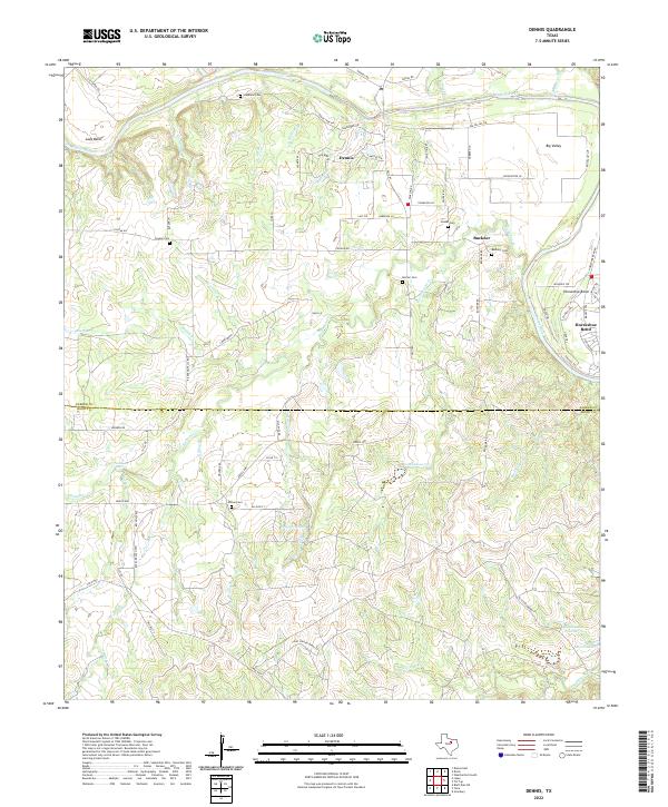 Dennis, TX — USGS 7.5-minute topo (2022)