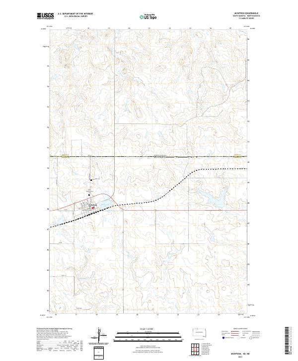 McIntosh, SD-ND — USGS 7.5-minute topo (2021)