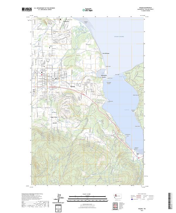 Sequim, WA — USGS 7.5-minute topo (2023)