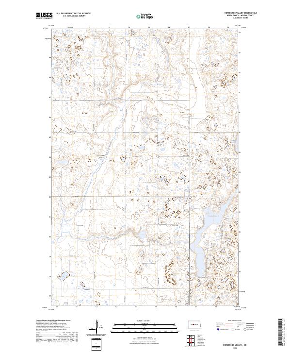 Horseshoe Valley, ND — USGS 7.5-minute topo (2024)