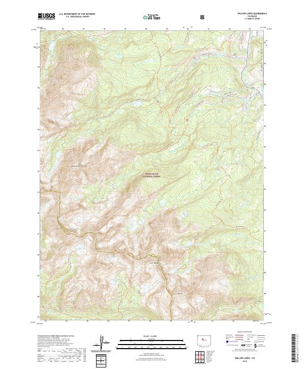 Willow Lakes, CO — USGS 7.5-minute topo (2022)