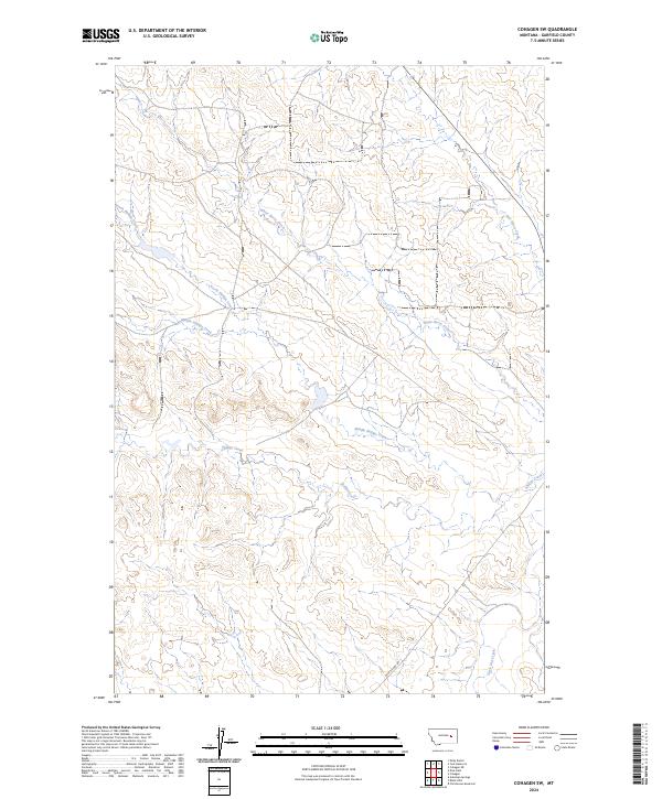 Cohagen SW, MT — USGS 7.5-minute topo (2024)