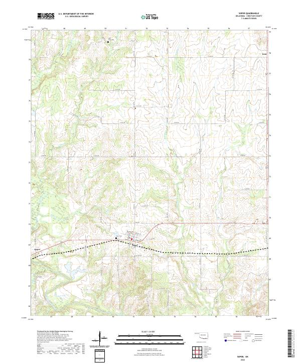 Soper, OK — USGS 7.5-minute topo (2022)