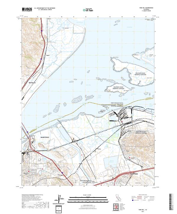 Vine Hill, CA — USGS 7.5-minute topo (2021)