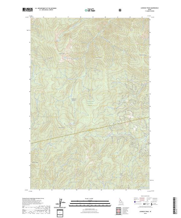Lookout Peak, ID — USGS 7.5-minute topo (2024)