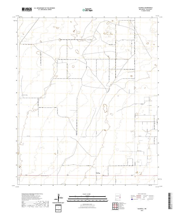 Gladiola, NM — USGS 7.5-minute topo (2023)
