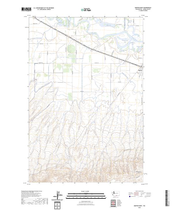 Mabton West, WA — USGS 7.5-minute topo (2023)