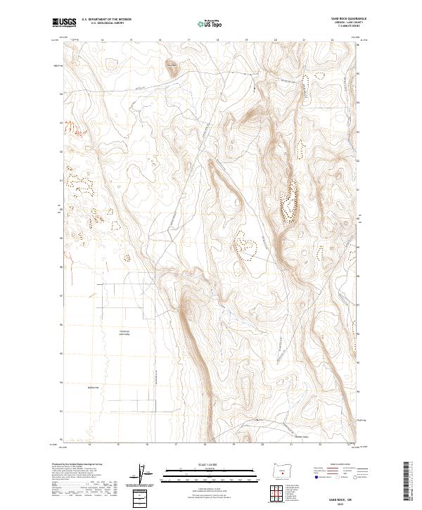 Sand Rock, OR — USGS 7.5-minute topo (2023)