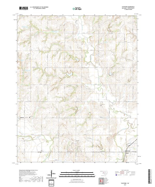 Stafford, OK — USGS 7.5-minute topo (2022)