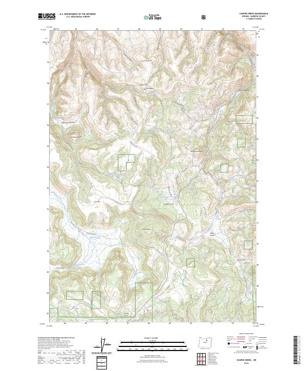 Chapin Creek, OR — USGS 7.5-minute topo (2024)