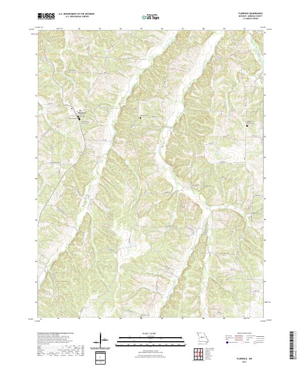 Florence, MO — USGS 7.5-minute topo (2021)