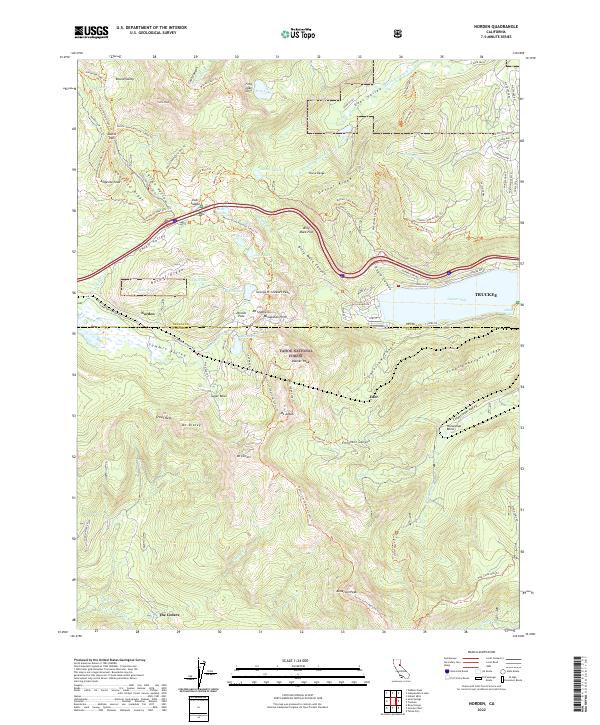Norden, CA — USGS 7.5-minute topo (2022)