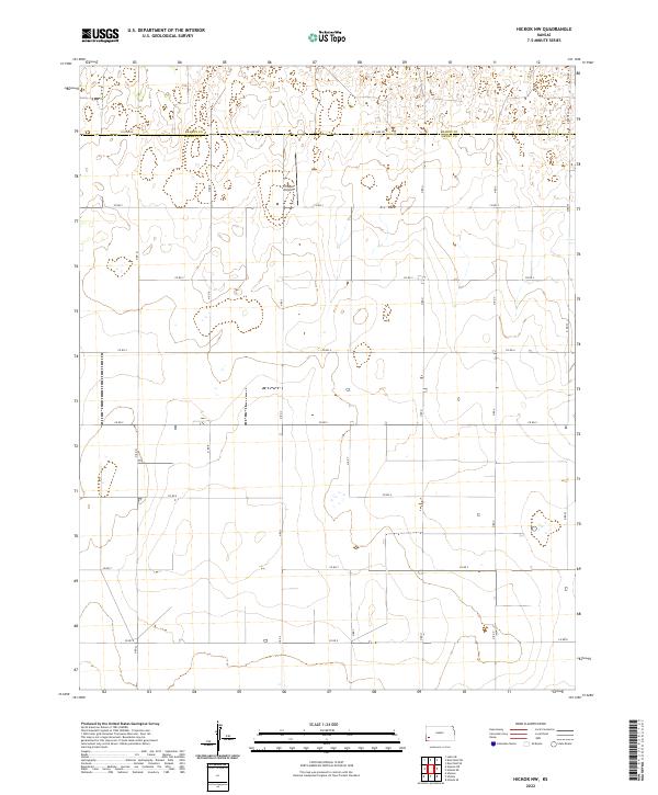 Hickok NW, KS — USGS 7.5-minute topo (2022)