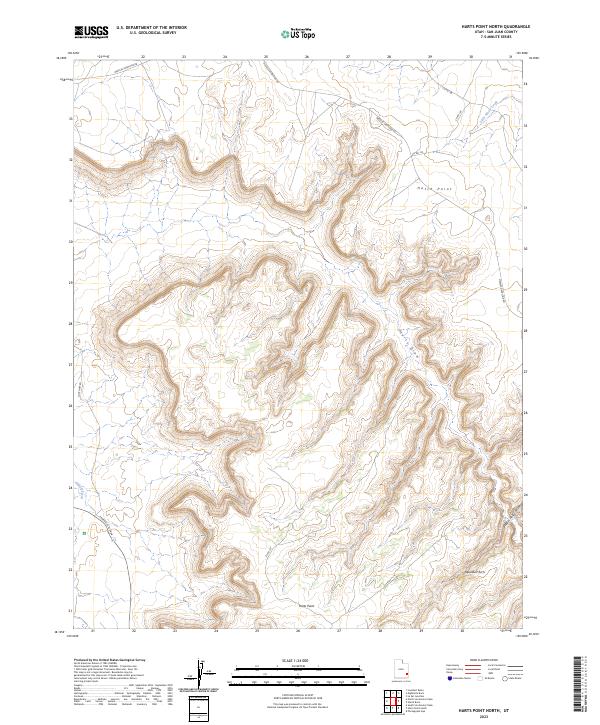 Harts Point North, UT — USGS 7.5-minute topo (2023)