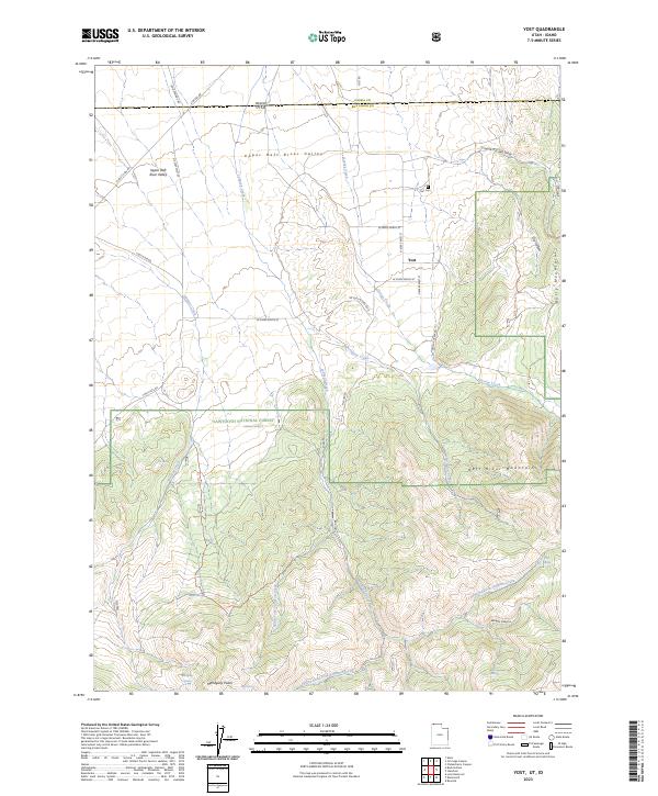 Yost, UT-ID — USGS 7.5-minute topo (2023)