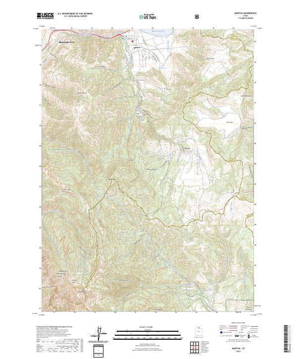 Mantua, UT — USGS 7.5-minute topo (2023)