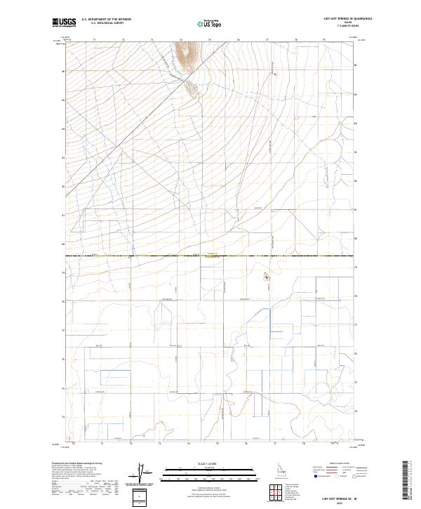 Lidy Hot Springs SE, ID — USGS 7.5-minute topo (2023)
