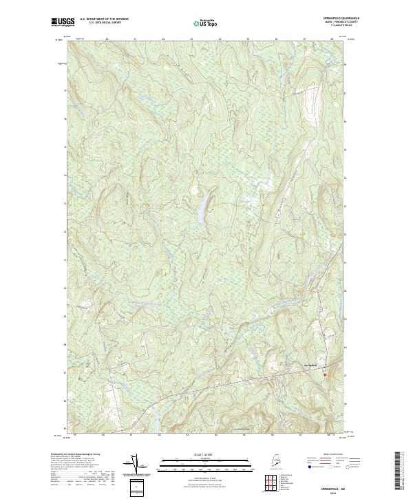 Springfield, ME — USGS 7.5-minute topo (2024)