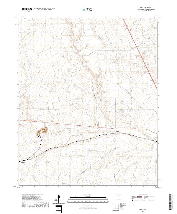 Negra, NM — USGS 7.5-minute topo (2023)