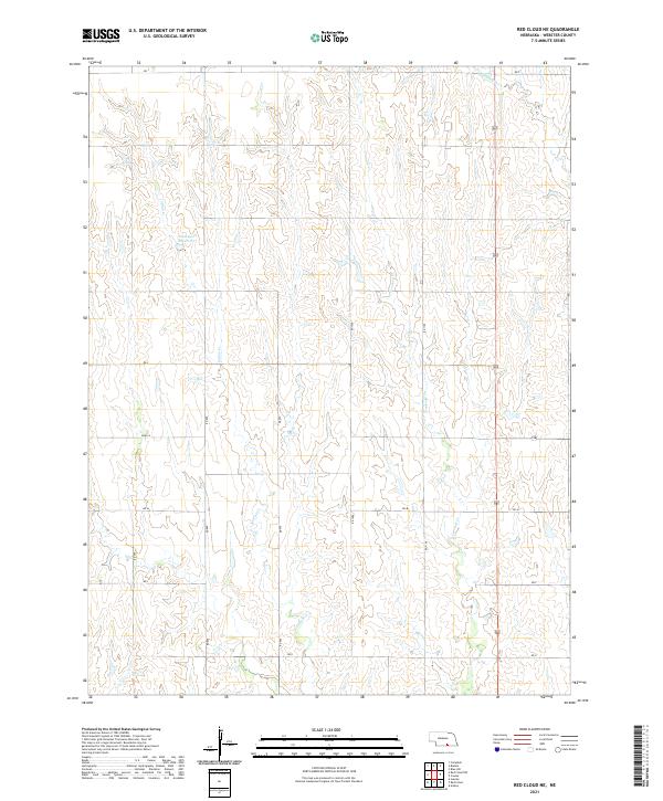 Red Cloud NE, NE — USGS 7.5-minute topo (2021)