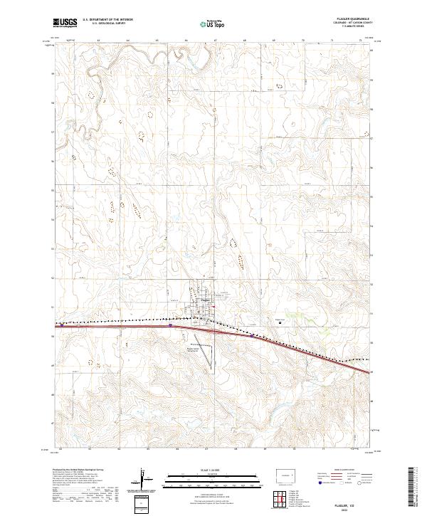 Flagler, CO — USGS 7.5-minute topo (2022)