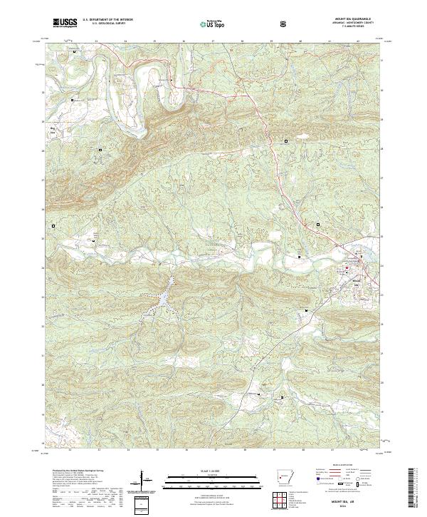 Mount Ida, AR — USGS 7.5-minute topo (2024)