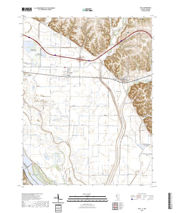 Hull, IL-MO — USGS 7.5-minute topo (2024)