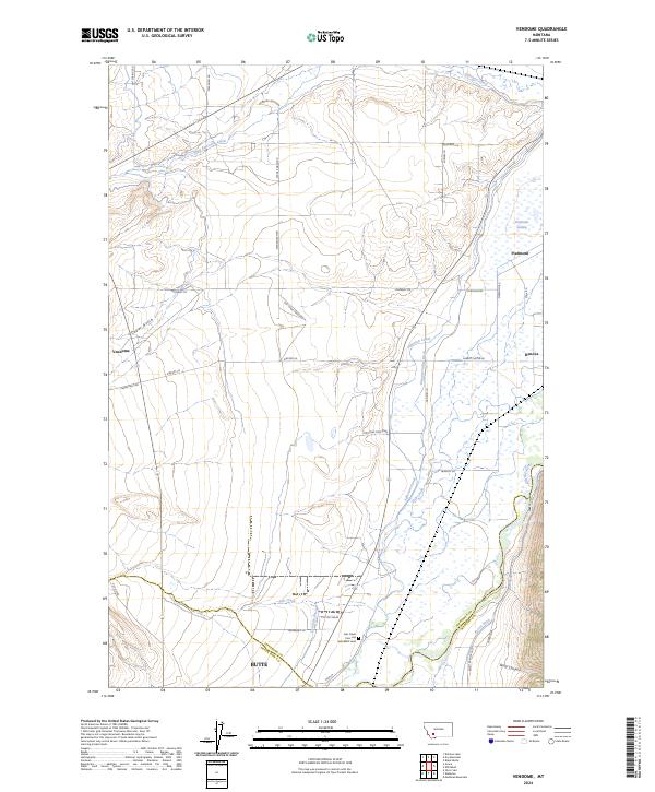 Vendome, MT — USGS 7.5-minute topo (2024)
