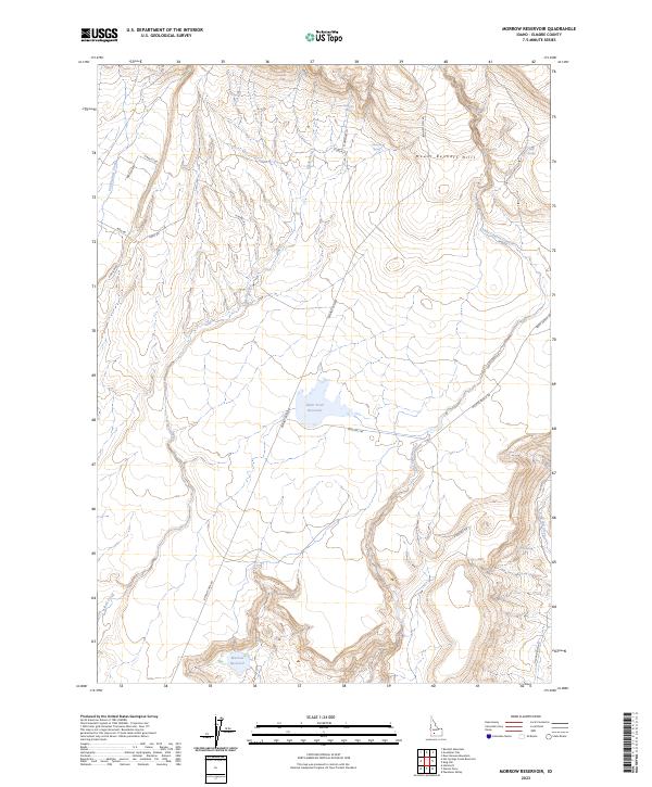 Morrow Reservoir, ID — USGS 7.5-minute topo (2023)