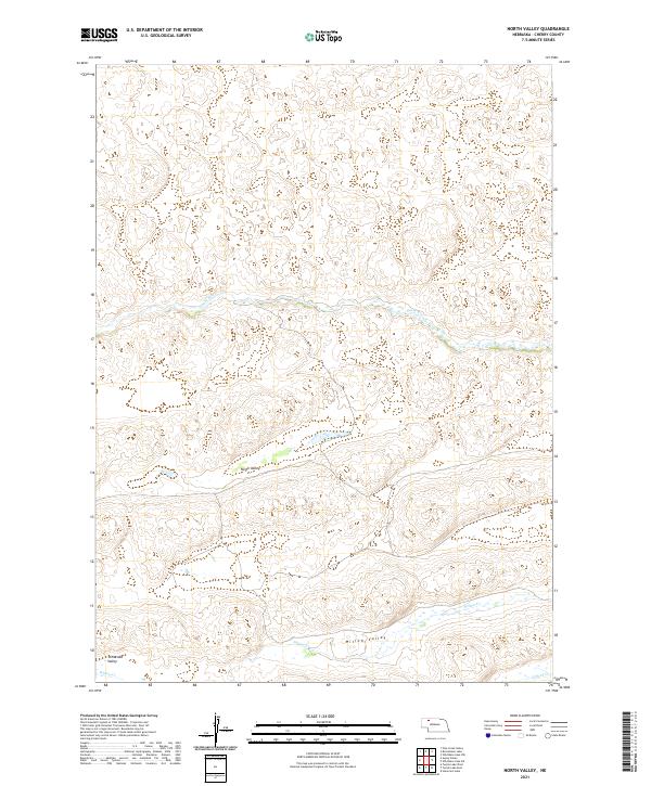 North Valley, NE — USGS 7.5-minute topo (2021)
