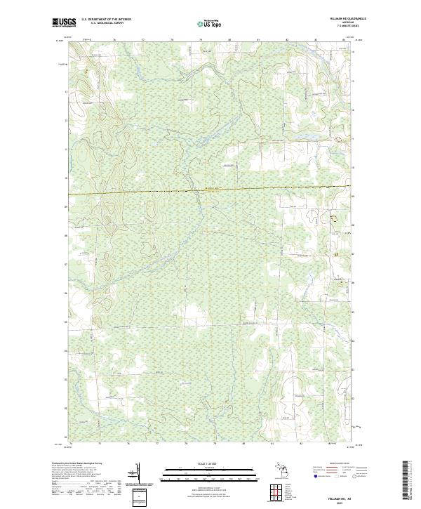 Hillman NE, MI — USGS 7.5-minute topo (2023)