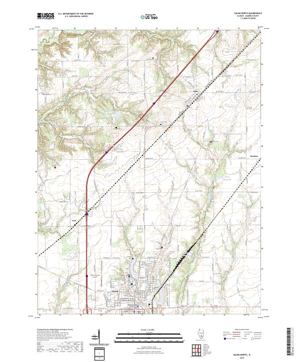 Salem North, IL — USGS 7.5-minute topo (2024)